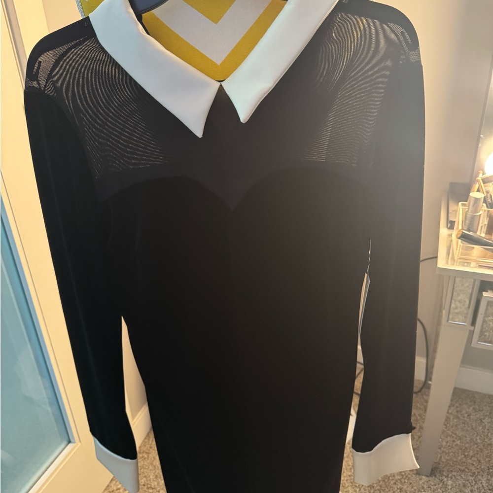 Bailey 44 Black and White Long Sleeve Dress